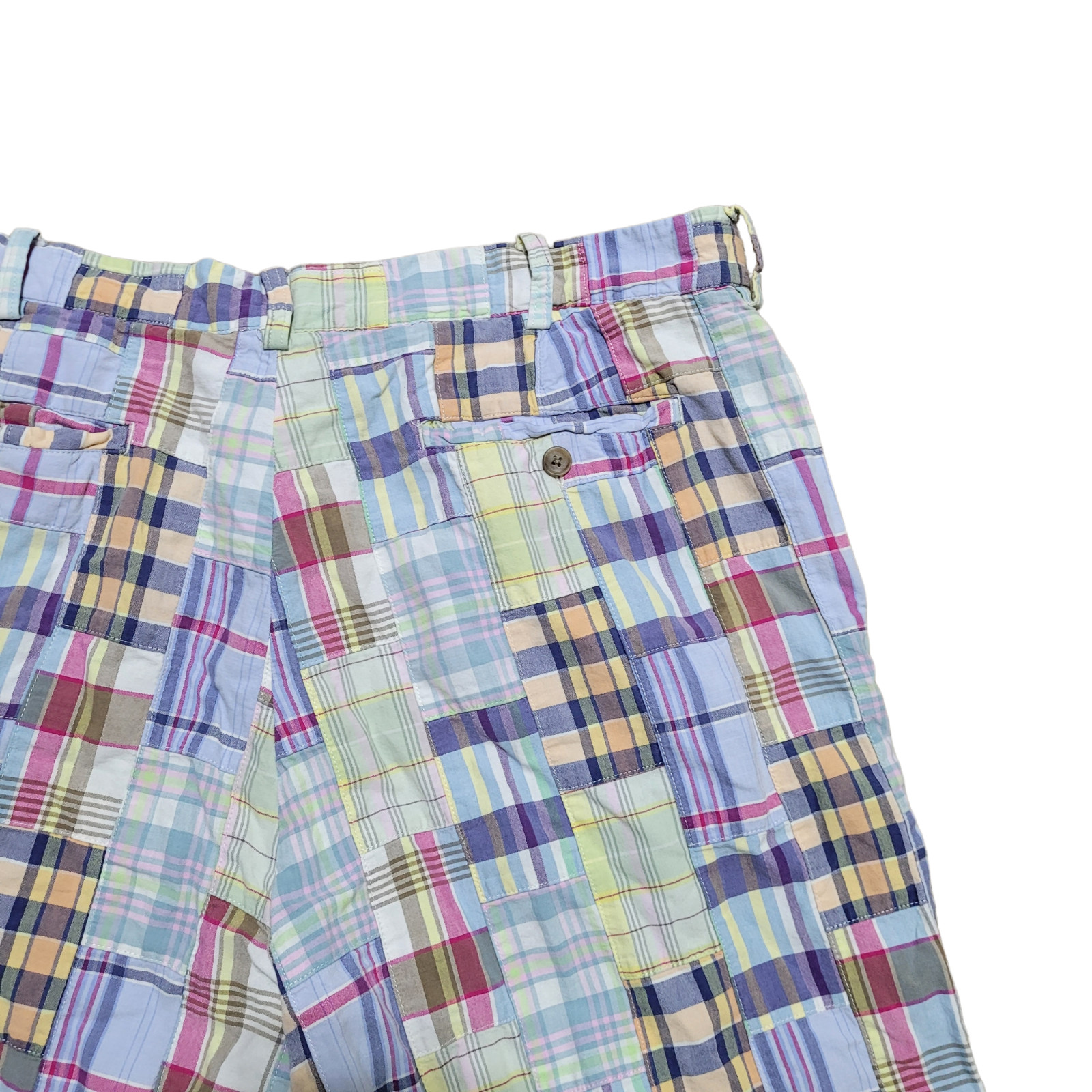 .Crew Patchwork Shorts 38 Men Multicolor Madras C… - image 16