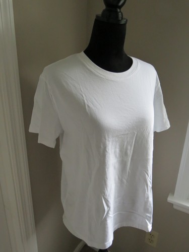 H&M WHITE TEE SHIRT - SIZE L