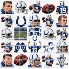 Johnny Unitas Waterslide decals Set of 50 instructions bonus JM