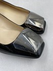 Prada Black Patent Leather Silver Buckle Heels W 6.5 — photo 5
