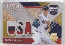 2020 Elite Extra Edition USA Baseball Material Gold 10/10 Graeme Stinson 0b43