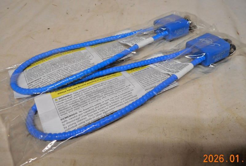 Kimber Regal Firearm Gun Safety Cable Lock 15" New R15SC3 2 Locks / 4 Keys 6043