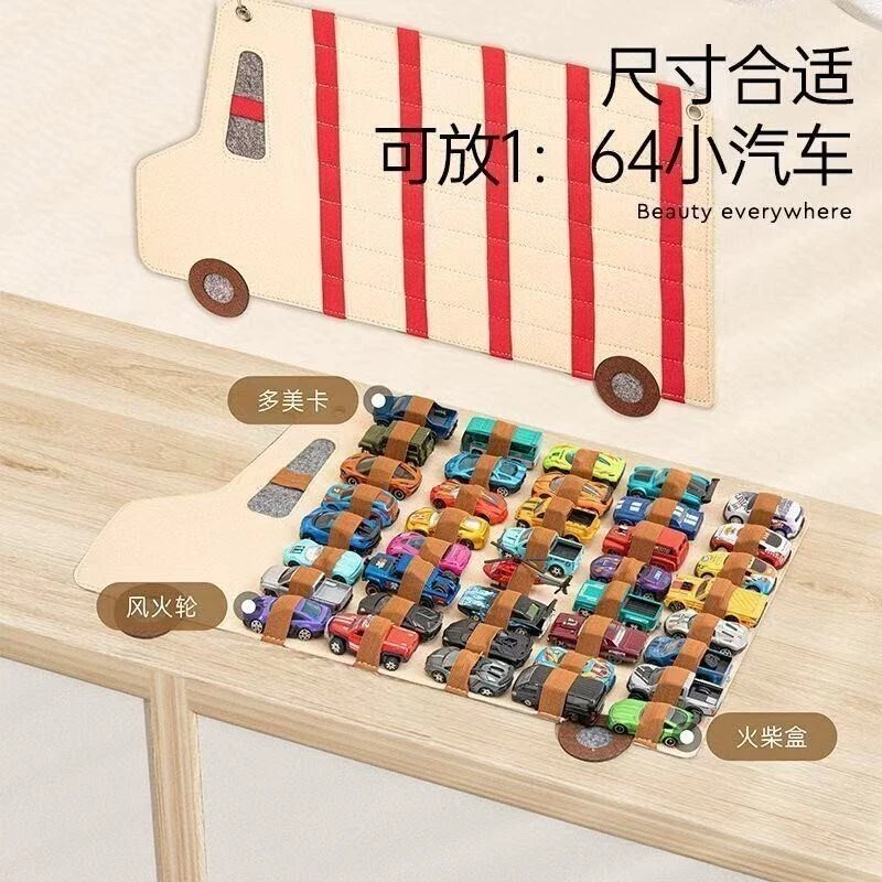 Hanging Storage Organizer for Hot Wheels,Felt Display Case for Hot Wheels Matchb - Image 2 of 4