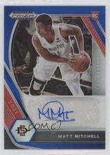 2021-22 Panini Prizm Draft Picks Blue 149/149 Matt Mitchell #DP-MMI Auto 1ar2