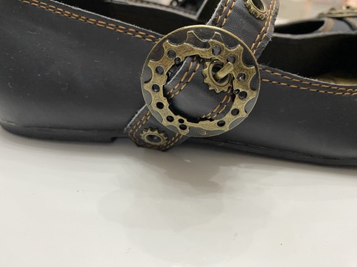 Pleaser Demonia Skull Buckle Mary Jane Ballet Flats Shoes Adult Women Daisy 09 - Imagen 2 de 10