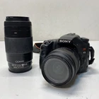 Sony Alpha a65 SLT-A65V 24.3MP Digital SLR Camera w/ 2 Lenses