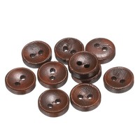 "10 StüCk 18L NäHknopf 15/32\" (11.5Mm) 2 LöCher FüR Kleidung Diy, Mittelbraun"