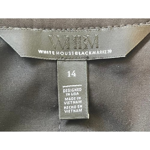 White House Black Market bestickte Cargojacke Ösenärmel schwarz Gr. 14 - Bild 2 von 15