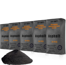 5 x 25kg Kaltasphalt 0-8 mm Reparaturasphalt Asphalt Kaltmischgut 125kg TOP 125