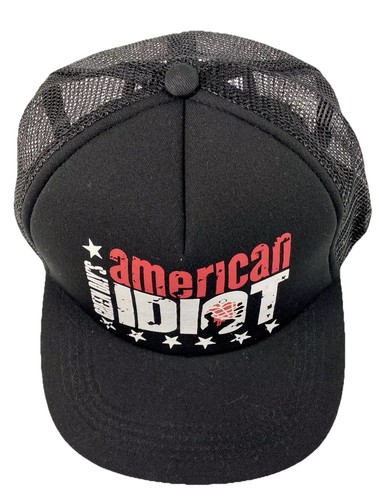Green Day’s American Idiot Trucker Cap Snapback Adjustable Adults Hat Black - Picture 3 of 6