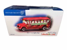 Dept 56 Snow Village Christmas Lane “Christmas Lights Tour” #56.55267 Works