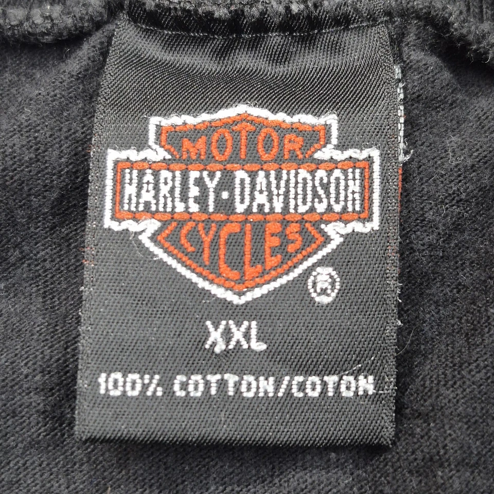 Vintage Harley-Davidson Shirt Mens 2XL Black Eagle Graphi Sleevless Made USA 90s - Image 3 of 4