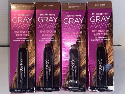 4 Gray Away Root Touchup Quick Stick, Light Brown, 0.10  Oz