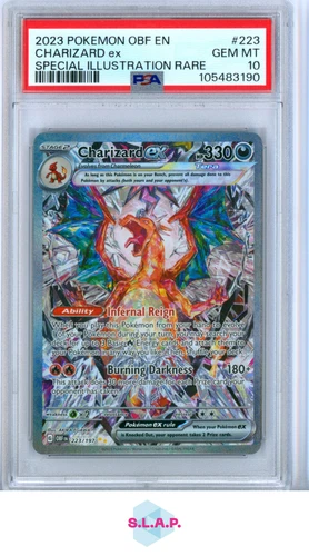 CHARIZARD EX POKEMON 223 2023 OBSIDIAN FLAMES SPECI4L ILL RARE EN PSA 10
