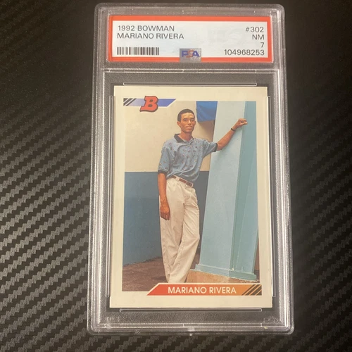 1992 Bowman #302 Mariano Rivera RC PSA 7 Rookie Card New York Yankees