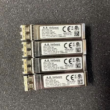 Lot of 4 Mellanox MFM1T02A-SR 10G SFP+ Transceiver 850nm FTLX8571D3BCL-ME