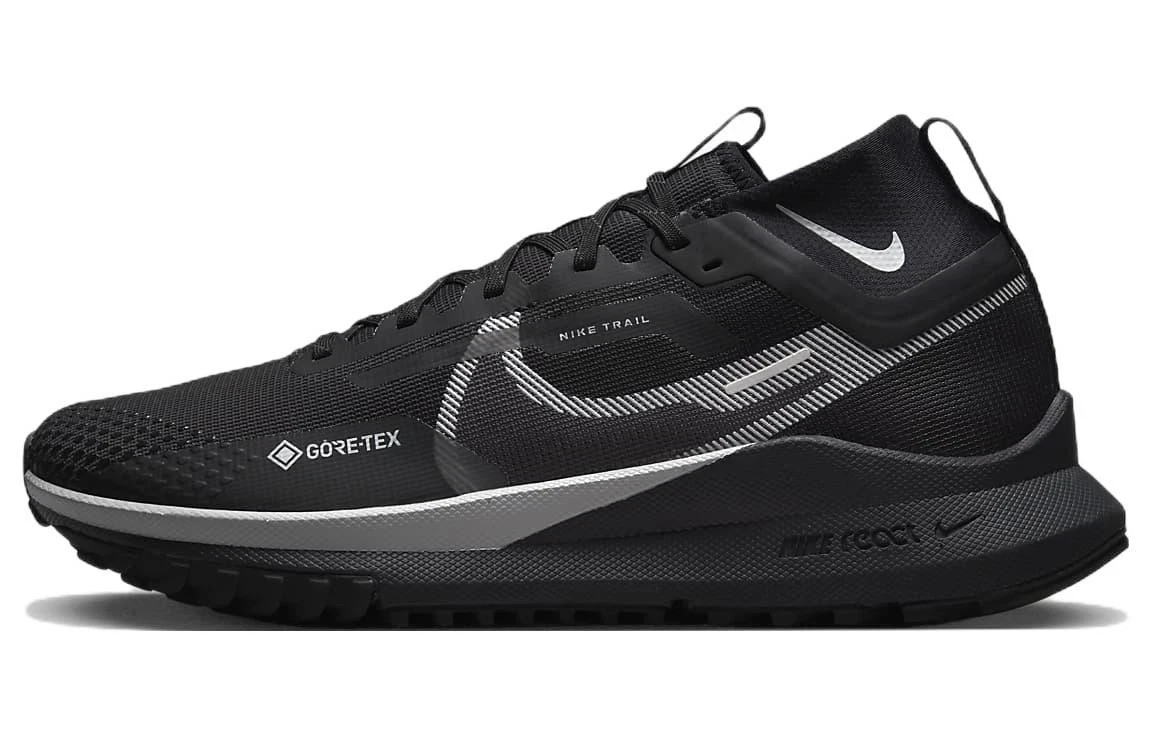 Nike React Pegasus Trail 4 GTX Gore Tex Womens Sz 6 Black Shoes
