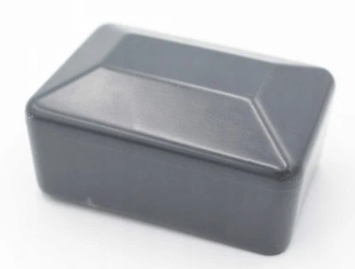 10x Capuchon Poteau de Clôture 18x 30 mm Gris Capuchon de Poteau Rechteckig - Photo 1/4