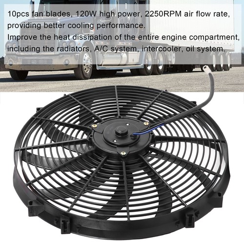 »16 Inches Electric Radiator Cooling Fan DC 12V 120W 2250 RPM Slim Fan - Bild 6 von 12