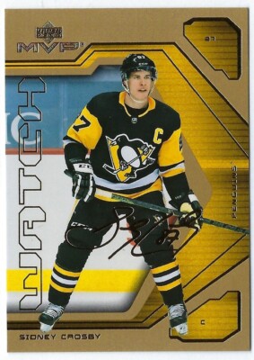 2021/22 MVP Hockey 20th Anniversary GOLD card# of Sidney Crosby