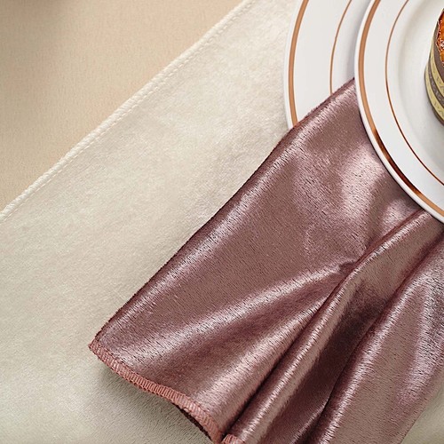 20x20-Inch Premium Velvet Napkins Wedding Party Home Table Top Decorations Sale - Picture 4 of 8