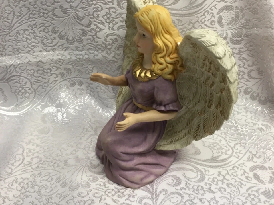 "Figura de ángel arrodillado The Nativity 2002 Home Interiors repuesto de 5"" de alto" Foto 4 de 4