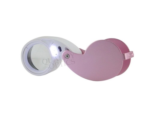 Qualitätsoptik USA klappbare Juweliere Lupe Taschenlupe Lupe 30x beleuchtetes Licht - Bild 2 von 5