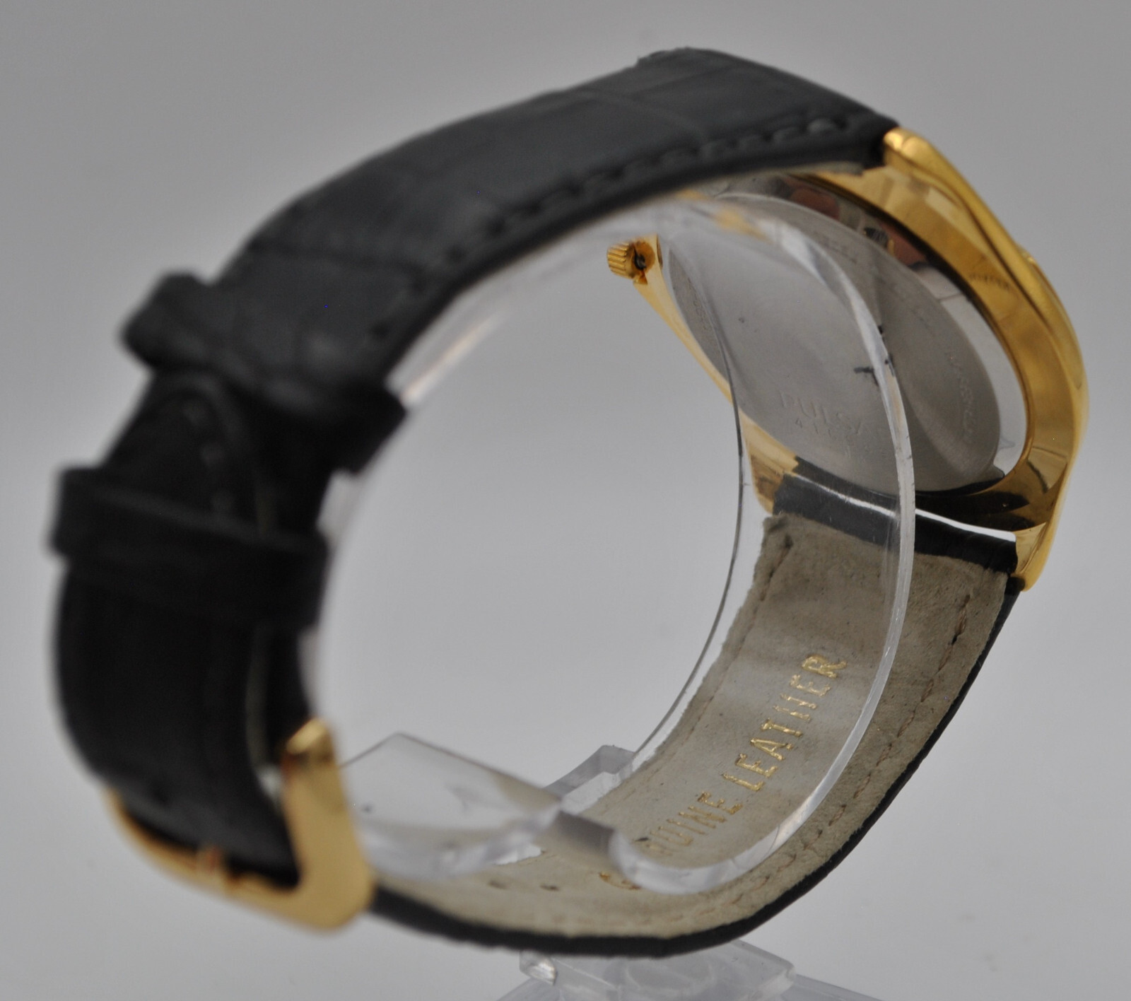 Pulsar gents gold plated quartz new old stock watch image 7