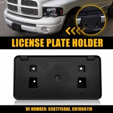 Front Plate License Bracket Holder Frame For 2003-2008 Dodge Ram 1500 W/Fastener