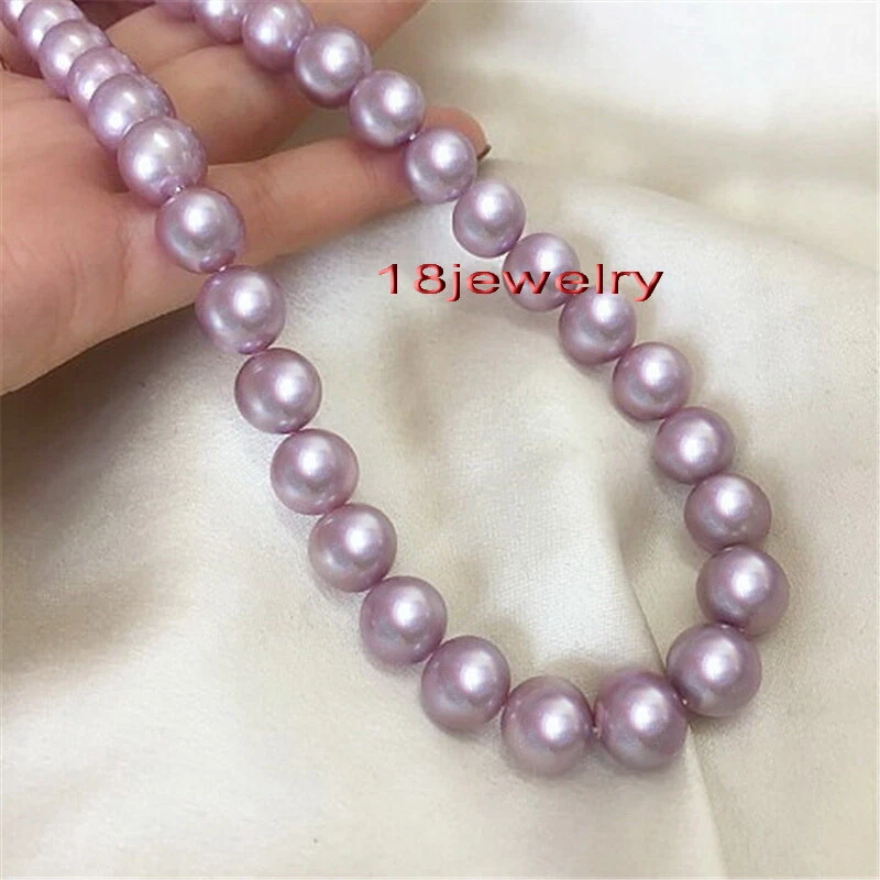 Real purple pearl best sale necklace