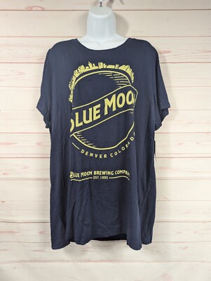 NWT Torrid Short Sleeved ''Blue Moon'' Screen Print Tee Plus Size 3X