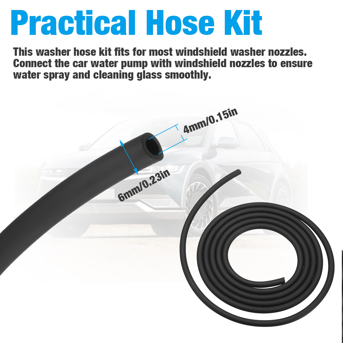 Universal Car Windshield Wiper Washer Squirter Nozzle Spray Jet Fluid