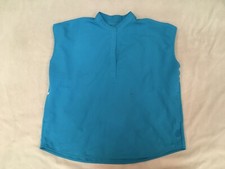 Figs Large Scrub Top Turquoise Flaw