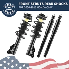 4PCS Front Struts & Rear Shocks Absorbers For 06-11 Honda Civic 06-10 Acura CSX