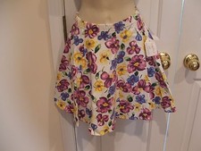new in pkg frederick's of hollywood pansy swing skirt made in USA size jr.med5-7