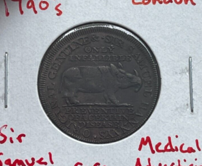 #ad #ad 1790s London Sir Samuel Hannay#x27;s Original Genuine Advertising Token $124.08