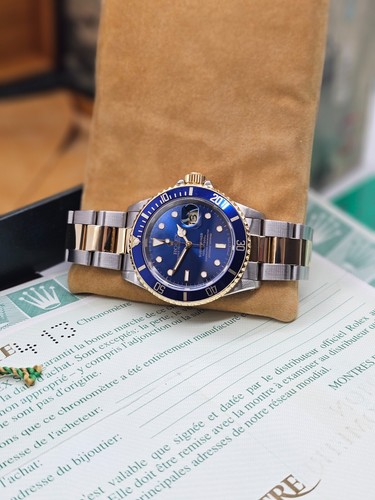 Rolex Submariner Date 16613LB Bluesy, 1996 Full Set with 2022 Rolex Service - Picture 18 of 21