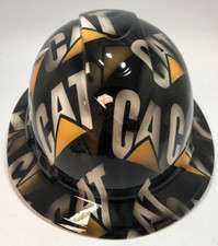New Full Brim Hard Hat Custom Hydro Dipped CAT FREE SHIPPING