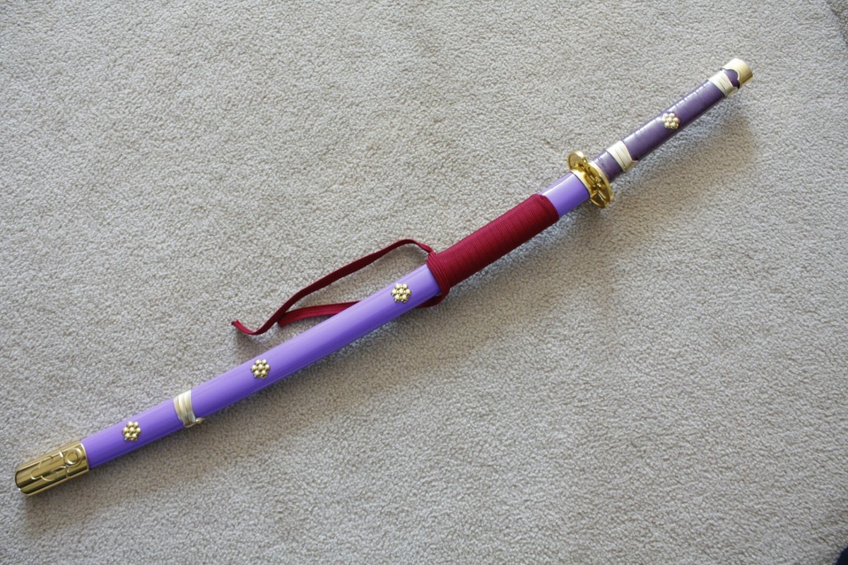 S0570 ANIME ONE PIECE RORONOA ZORO KOZUKI ODEN ENMA SWORD RED