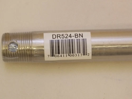 MinkaAire MA DR524-BN 24" Ceiling Fan Downrod For 11 Ft Ceilings, Brushed Nickel - Picture 2 of 2