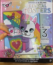 Fashion Angels Sparkle  Bling Crystal Posters 3 in 1 Pack New