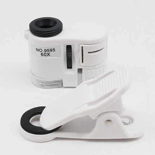 Lupa universal con clip microscopio LED joyería enfoque bolsillo ajustado - Imagen 7 de 10