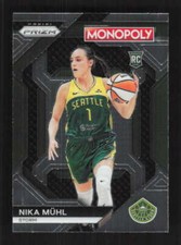 Nika Muhl 2024 Panini Prizm WNBA Monopoly Rookie Seattle Storm #WNBA26