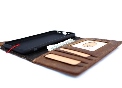 Genuine Full Leather Case for iPhone XR Wallet Soft Handmade Cover Bible Book - Picture 4 of 6