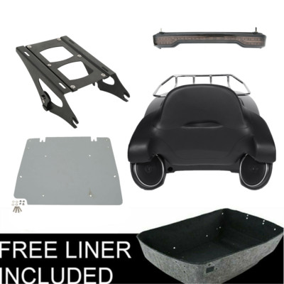 King Pack Trunk Pad Speakers Tail Light Fit For Harley Tour Pak Touring 14-Up US