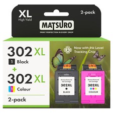 2 X Ink Cartridge 302XL Fits For HP Desk Jet 1110 1115 2130 2134 2135 3632 3830