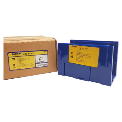 Ilsco LDB-11-500 Power Distribution Snap Block, 1 Pole, 380 Amps, 600 Volts