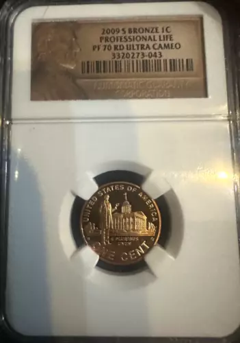 2009 S 1c BRONZE PROFESSIONAL LIFE NGC PF 70 RD ULTRA CAMEO PROOF LINCOLN LABEL