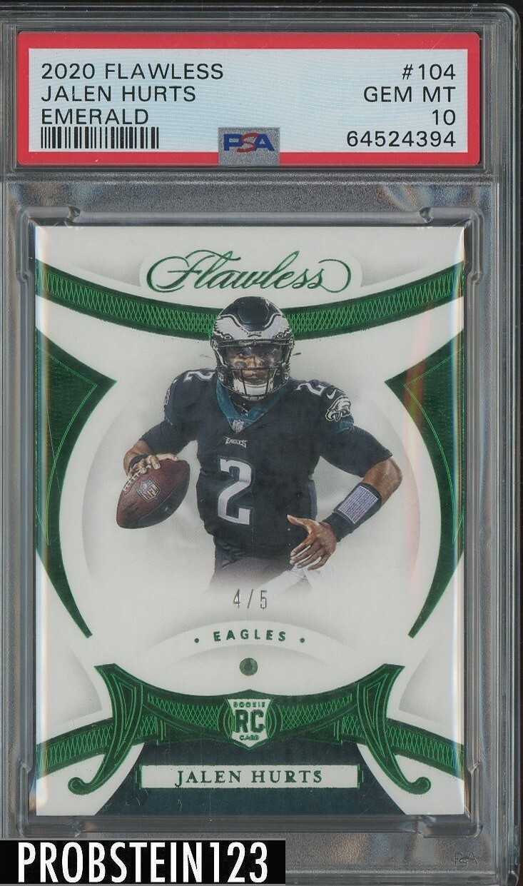 Jalen Hurts Panini Flawless #104 Emerald