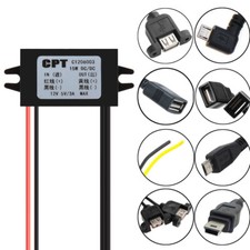 DC-DC 12V to 5V Mini Micro USB Single Dual Converter Step Down Power Module